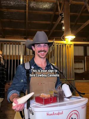 Save a horse, eat a cannoli 🤠🎉 #fyp #cowboy #fypシ #viral #rileygreen 
