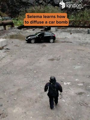 "We've disrupted the device. The car is ready to hand over." 🙌 In this week's episode of the Team Ignition Show, Selema Masekela goes hands-on with bomb disposal expert Kim Hughes to learn how to identify, and disarm, an improvised car bomb. 🎥 Watch the full episode of the Team Ignition Show featuring Kim Hughes now. Link in bio. #teamignition #podcast #bombdisposal #army #military