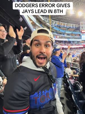 WE NEEDED THIS. THROWING ERROR ON THE STEAL GIVES THE BLUE JAYS THE LEAD VS THE DODGERS  #bluejays #jays #Toronto #dodgers #MLB
