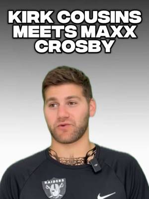 Kirk Cousins meeting Maxx Crosby 😂 #NFL #comedy #raiders 