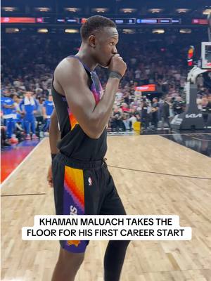 Rook’s first start ☄️ #khamanmaluach #start #first #phoenixsuns #NBA @Khaman Maluach @Duke Basketball 