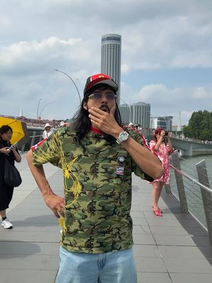 Drank and left no crumbs  #singapore #merlion