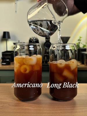 Americano Vs Long Black ☕️ #alfy_coffee #fyp #americano #long_black