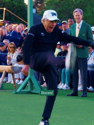 (Literally) Kicking off the 90th Masters Tournament. #TheMasters #golf #greenjacket 