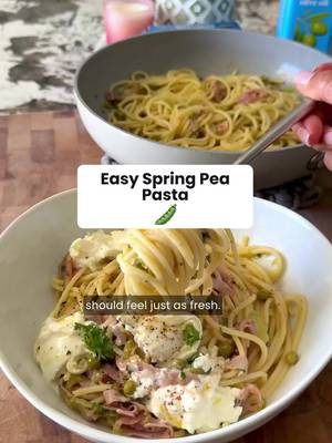 Fresh spring produce and a simple pasta come together for the easiest seasonal meal. ✨🌱 Ingredients: Signature Select Spaghetti Primo Burrata Primo Romano cheese Signature Ham (sliced) Lucerne Butter Signature Select or O Organics Olive Oil Leeks Lemons Snap Peas or Sweet Peas Instructions: Cook spaghetti. Sauté leeks in butter and olive oil until softened. Add snap or sweet peas and ham; toss with pasta. Finish with lemon zest and juice, torn burrata, and grated Romano. #SpringRecipes#PastaNight#FreshVeggies#EasyDinnerIdeas#SpringCooking