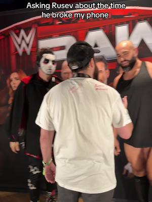 Asking Rusev about the time he broke my phone #WWE 
