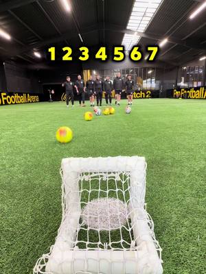 Which ball goes in? 🤔 #football #Soccer #challenge 