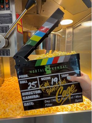 Sneak peek of our Mortal Kombat II merch coming soon to theatres 👀  #mortalkombatmovie #Cinemark