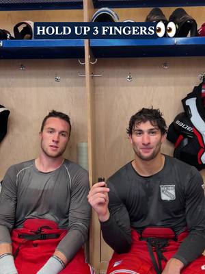 Hold up three fingers 🤔 #nyr #hockey #minimicrophone #allaccess