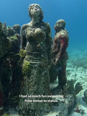 "Each statue has a different message themed to climate change and how we impact the planet – I loved seeing how each one connects to the bigger picture and message," says Lonely Planet's @Acacia│Travel Journalist, who snorkeled through Museo Subacuático de Arte (MUSA), an underwater museum off the coast of Cancun with over 500 life-size sculptures that encourage coral growth, with PADI. "Travel can be such a powerful force for good when we support experiences that promote conservation and/or cultural exchange." #snorkeling #scubadiving #cancunmexico #mexico🇲🇽