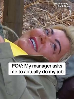 Giving 100% (for 30 seconds) 💋💅✨ #ImACeleb #IAC #GemmaCollins #SeannWalsh #AdamThomas 
