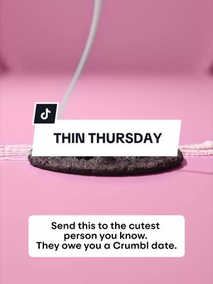 Happy Thin Thuesday™ to those who celebrate! 🍪 Tag someone who owes you Crumbl Thins 🍪↓👀 #Crumbl