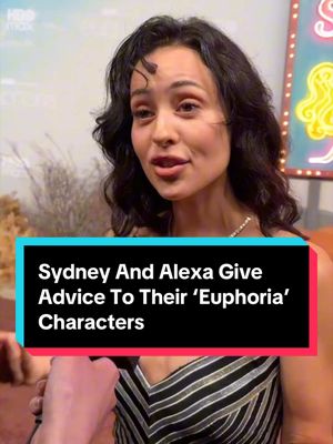 Who needs therapy when you've got #SydneySweeney and #AlexaDemie to give you advice? 😆 #Euphoria #Zendaya 