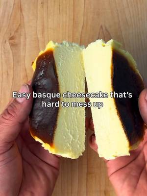 Basque cheesecake you can’t mess up   My go-to dessert, rich, creamy, and super easy. Just mix and bake. I’m using rice flour, so it’s naturally gluten-free with that perfect burnt top   If cheesecake feels intimidating, start here. Recipe in comments   #basquecheesecake #EasyRecipes #glutenfree #fyp #cooking
