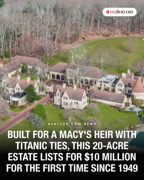 Tower Hill Farm, a rare 20-acre New Jersey estate built for Macy’s heir Herbert Straus and steeped in Titanic history, is hitting the market for the first time since 1949, asking $10 million. #newjersey #titanic #macy #mansion #realestate 