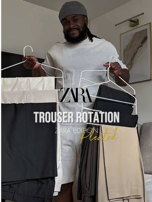Ungatekeeping my most asked about pants @ZARA 🙅🏾‍♂️ Can’t tell me I don’t put you on 😉 #wideleg #widelegpants #pleatedpants #zara #fyp 