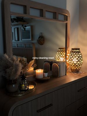 the rainy days are rolling in 🌧️  #roomreset#stormy#rainyday#cleaning#cozyaesthetic   fyp, cozy room 
