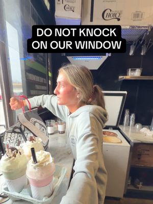 Lucy does not play with window knockers
