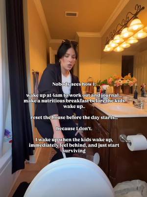 Type C moms… we ride at dawn (whenever the kids wake us up) 🫶 #typecmom #chaoticparenting #millennialmom #momlife #momof4