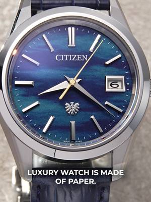 This watch dial is made of paper. #citizenwatch #watches #menswatches 