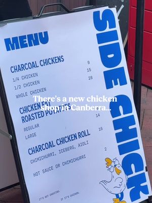 When Side Chick told me someone was coming to answer my Charcoal Chicken prayers, I had to go check it out.  $16 for a loaded chicken roll is pretttttyyyy damn good 🤤 Side Chick at Fox & Bow in Red Hill, CBR  #charcoalchicken #sidechicken #canberra #canberrafood #chickenroll 