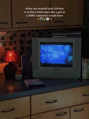 Decorating my CRT kitchen TV for fall and winter? Easy mode…but spring and summer?! I was struggling…until I remembered faux ivy existed and I 10000000% relate it to the 90’s and 2000’s!!! I’m so stoked with how it turned out and it was cheap + easy way to level up this cozy corner in my home 🥰 #kitchentv #cozyhomedecor #cozyathome #nostalgiacore #nostalgiatok y2k, 13 going on 30, romcoms