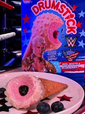 Y’ALL NOT READY FOR THE RED, WHITE, AND BLUE…BERRY. A new cone has entered the ring and this one has @Cody Rhodes name on it.  Available now for a limited time in the link in our bio #drumstick #codyrhodes #fyp 