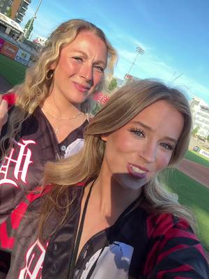 When we Emcee @Birmingham Barons games together ⚾️ @Ericakay16 #baseball #milb #emcee #hosts 