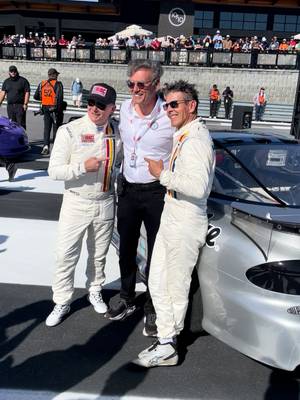 Jeff Gordon & Ray Evernham, just like old times. #vintage #IROC