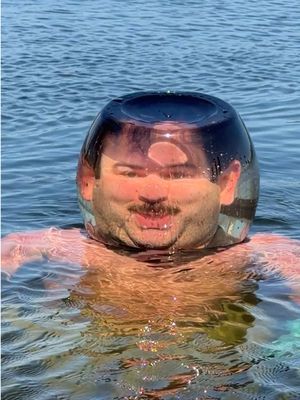 How is bro breathing in there?? #aquaman #underwater #fishtank #lakeday #ayo 