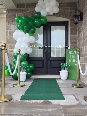 No better birthday theme for an April baby ⛳️  #fyp #golf #mastersgolftournament #firstbirthday #momtok 