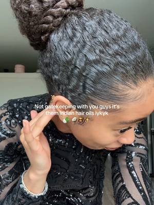 I stay in Patel Brothers 🌵🥥👸🏽✨ #hairgrowth #longhair #naturalhair #fyp 