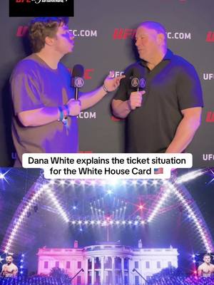 Dana White talks about the tickets for the UFC White House card 🇺🇸 @Paramount+  Watch UFC 327 on Paramount Plus TONIGHT! 🎥 #UFC 