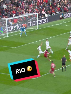 A special strike from Rio 😍 #Ngumoha #Liverpool