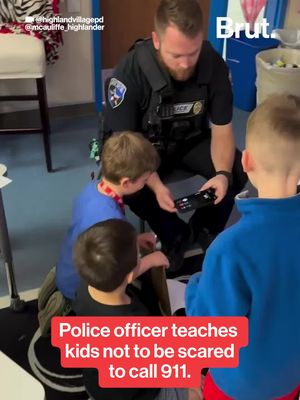 Officer Ben from Highland Village Police Department (@highlandvillagepd) taught elementary school students how to call 911 and speak with a real dispatcher. The lesson gave kids hands-on practice with what to say in an emergency, helping them stay calm and communicate clearly. Officials say exercises like this can build confidence, reduce panic, and ensure children know how to get help quickly in dangerous situations. #police #kidsafety #education #community
