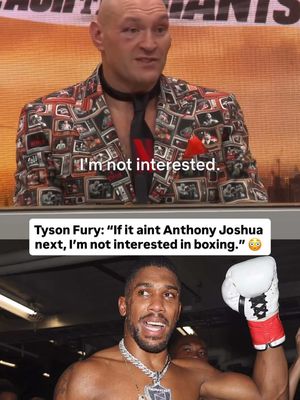 Tyson Fury: “If it ain’t Anthony Joshua next, I’m not interested in boxing. It’s either him, or I’m gone again. ... that’s the defining fight in British boxing.” 😮 #FuryMakhmudov #boxing #anthonyjoshua #tysonfury 