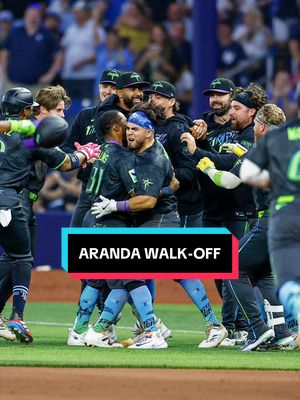 ARANDA WALKS IT OFF!!!!  #RaysUp #MLB #OpeningWeek #JonathanAranda 