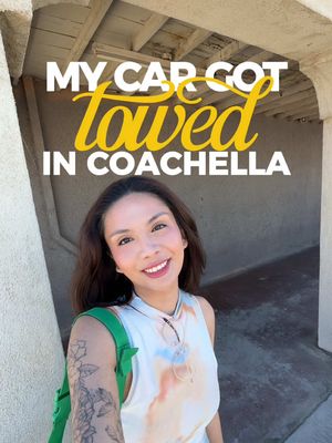 Girl… my car got towed I actually HAD TO PAY 😭 I’m getting reimbursed though 💕 Coachella really be about all the things going wrong with the trip lmaoooo #coachella 