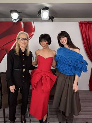 PAKIKUROT AKO PLS 🥹 Forever grateful for this one of a kind experience! Hindi pa rin po ako makapaniwala na I got the chance to meet these icons in this lifetime. Huhu! SHE REALLY IS A LUCKY STAR! ⭐️  I’m so excited to watch The Devil Wears Prada 2 in cinemas on April 29! THAT’S ALL! 👠💃🏽 @20th Century Studios @Disney MovieTok PH @Anne Hathaway 