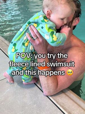 He loved his @Swimbubs lined swimsuit! No more stressing if the water is too cold! Thank you 🩷👏🏻 #motherhood #contentcreator #ad #tiktokad 