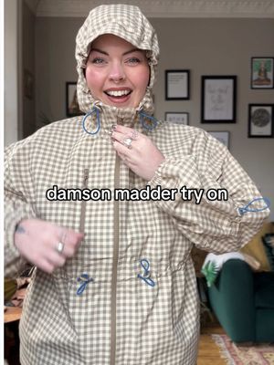 Noticed I was missing a ‘practical jacket’ from my wardrobe & you know it can’t just be any old jacket 😅 gimmie all the gingham/tartan/polka dots pls!  Defo a success from @Damson Madder !! What one’s your fave? #damsonmadder #tryonhaul #plussize #plussizefashion