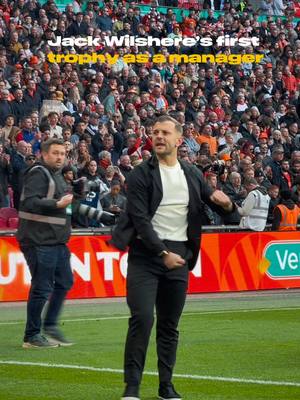 First appearance at Wembley as a manager. First trophy. 🏆 Jack Wilshere. 🧡