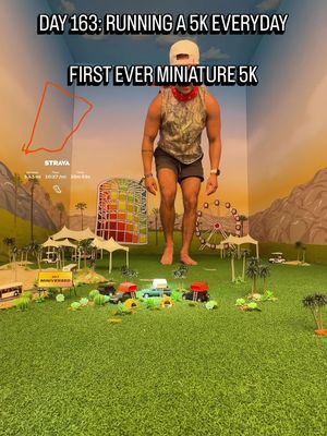 Day 163: Running random 5k everyday.  Today I run the first ever miniature 5k at the Coachella @Miniverse  #Miniverse #MusicJustGotMiny #MintVinyl #coachella #5k