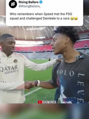 Nah Speed was too funny for this… 😭😭 @IShowSpeed #risingballers #fyp #viral #footy #psg