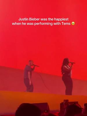 Justin Bieber looked so happy when he brought Tems out #justinbieber #tems #coachella 