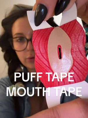 mouth tape with a built in lip mask- YES!! This is such a game changer. Keeps your lips hydrated but keeps your mouth closed. Plus it has a hole to drink through a straw #pufftape #mouthtape #sleeptape #beautyhack #tiktokshopcreatorpicks 