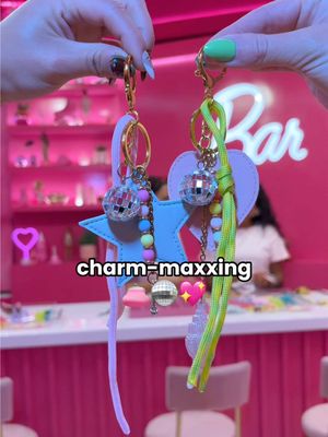 Because every bag deserves a little Barbie personality 😉 #barbie #coachella #bagcharm 