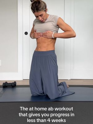 At home ab workout!! No equipment needed. Join my strength x pilates workouts and challenge today!!! #abworkout #homeworkout #abs #coreworkout #pilates 