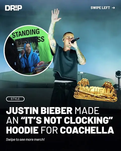 A closer look at Justin Bieber's Coachella merch, along with exclusive Coachella pieces released through SKYLRK. #justinbieber #coachella #coachella2026 #bieber #hypebeast #streetwear #StreetStyle 