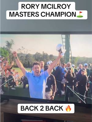 BACK 2 BACKKKKK LETS GO!!!! #rorymcilroy #masters #TheMasters #golf #pga 